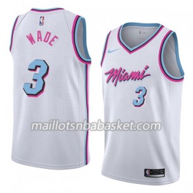 Maillot Homme Miami Heat Dwyane Wade 3 Nike City Edition Swingman